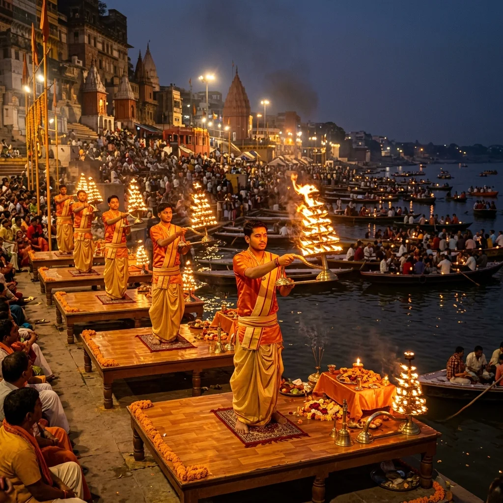 Ganga Aarti at Dashashwamedh Ghat